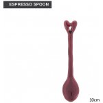 Bastion Collections Keramická lžička Espresso rose heart plochá 10 cm – Zboží Dáma