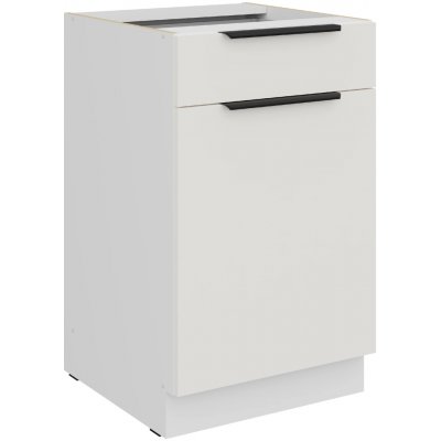 Stolarz-Lempert Kuchyňská skříňka Aria WH-WH - dolní 50 D 1F 1S dvířka + šuplík PREMIUM BOX – Hledejceny.cz