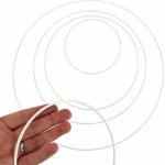 Kovový kruh pro lapač snů bílý různé velikosti Kovový kruh bílý český 25cm – Hledejceny.cz