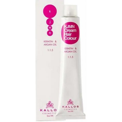 Kallos KJMN Cream Hair Colour Permanentní barva s arganovým olejem 8.1 Light Ash Blond 100 ml – Zboží Mobilmania