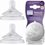 Philips Avent savička Natural Response 4 střední průtok 2 ks transparentní – Zboží Dáma