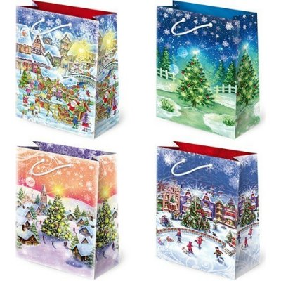 PAW Vánoční dárková taška - 16 x 24 cm - T4-S46 – Zboží Mobilmania