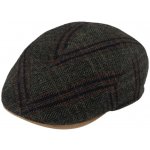 Fiebig Headwear since 1903 Pánská olivová vlněná bekovka rybí kost Harris Tweed – Hledejceny.cz