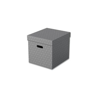 Esselte - úložný box - 320 x 365 x 315 mm, šedý, 3 ks – Zboží Živě