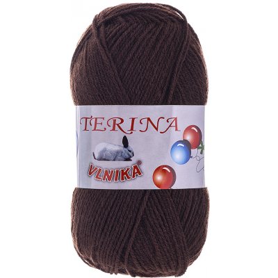 VLNIKA Příze Terina Varianta: 20 hnědá – Hledejceny.cz