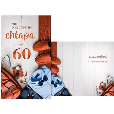 Přání k 60. narozeninám Pro nejlepšího chlapa – Hledejceny.cz