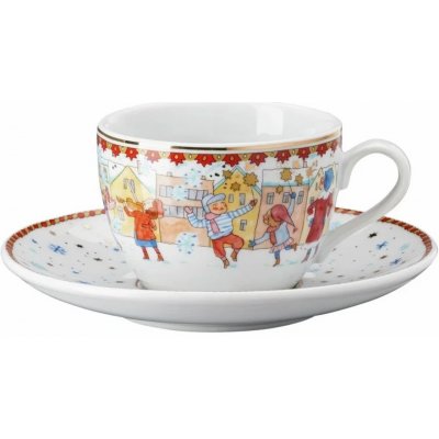 Rosenthal Vánoční cappuccino šálek a podšálek Christmas Sounds 16cm 220 ml