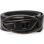 Diesel opasek OVAL D LOGO B-1DR BELT modrá – Zboží Dáma