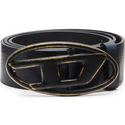 Diesel opasek OVAL D LOGO B-1DR BELT modrá – Zboží Dáma