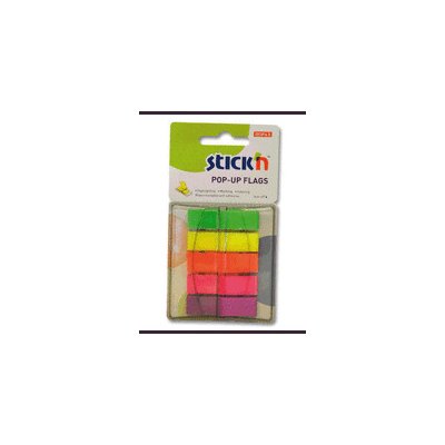 Plastové samolepicí záložky STICK 'N 45 x 12 mm - neonové 5x25 ks – Zboží Dáma