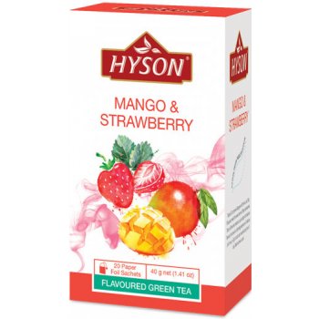 Hyson zelený čaj Mango a Jahoda 20 ks