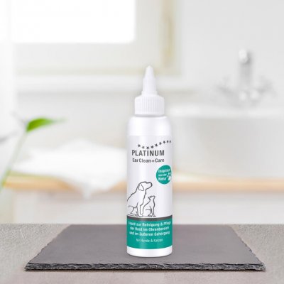 Platinum EAR CLEAN CARE Přírodní Ušní Péče pro psy štěňata a kočky 100 ml – Sleviste.cz