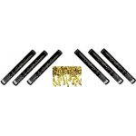 PARTYKONF SADA Konfety 40cm ZLATÉ STUŽKY HOBLINKY METALICKÉ Silvestr 6 ks – Zboží Dáma