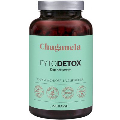 Chaganela FytoDETOX Chaga + Chlorella + Spirulina 270 kapslí – Hledejceny.cz