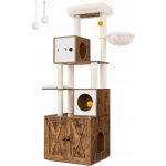 Songmics Kočičí škrabadlo Leno hnědé 60 x 52 x 47 cm – Zboží Dáma