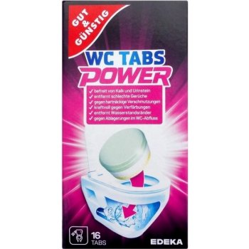 G&G POWER WC TABS Čisticí tablety do WC vůní citrónu 16ks