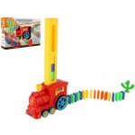 Teddies Lokomotiva/Vlak domino stavěcí plast 16cm na baterie se zvukem – Hledejceny.cz