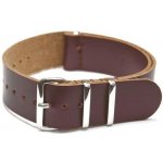 NATO Strap Kůže hnědá NTSLDBK-18 – Zboží Mobilmania