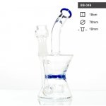 Amsterdam Skleněný bong Blue Glass 18 cm 10 mm – Hledejceny.cz