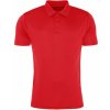 Pánské sportovní tričko Smooth pánská hladká funkční polokošile ohnivá červená