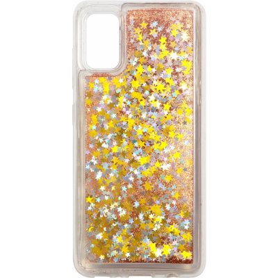 Pouzdro iWill Glitter Liquid Star Case Samsung Galaxy A41 Rose zlaté – Zboží Živě