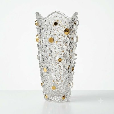 BOHEMIA PRESTIGE KŘIŠŤÁLOVÁ VÁZA BOHEMIA CRYSTAL GOLD 300 MM – Hledejceny.cz