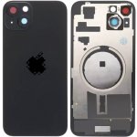Kryt Apple iPhone 15 Plus Sklo Zadního Housingu + Sklíčko Kamery + Kovová Destička + Magsafe Magnet černý – Zboží Živě
