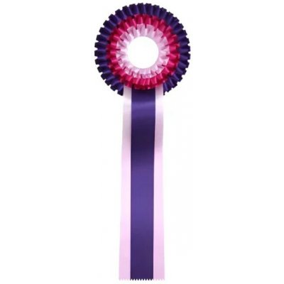 Kokarda třířadá fialová – Zboží Mobilmania