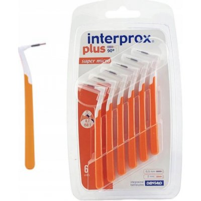 Interprox Plus 90° Super Micro mezizubní kartáčky 0,7 mm 6 ks