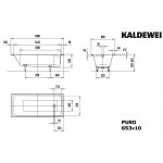 Kaldewei Puro 180 x 80 cm 256300010001 – Zboží Mobilmania