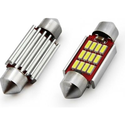 LED žárovky CANBUS 12SMD 4014 Festoon 36mm White 12V-24V – Hledejceny.cz