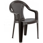 Pro-Tech shop 66582 Zahradní židle s područkami 56x42x78cm hnědá – Hledejceny.cz