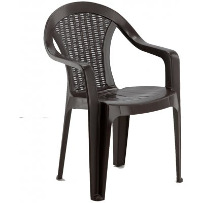 Pro-Tech shop 66582 Zahradní židle s područkami 56x42x78cm hnědá – Hledejceny.cz