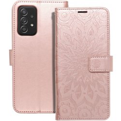 Pouzdro Forcell MEZZO Book SAMSUNG Galaxy A52 5G / A52 LTE 4G mandala zlato růžové