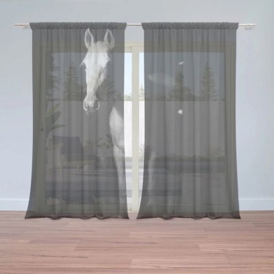 Záclony Kůň ve stínu: 2 ks - 150x250 cm - Sablio – Hledejceny.cz