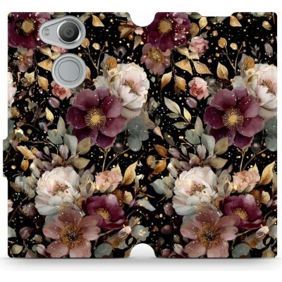 Mobiwear - Sony Xperia XA2 - V169S Zlatavé kvítky – Hledejceny.cz