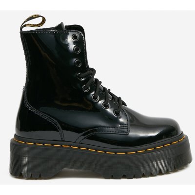 Dr. Martens Jadon 8 Eye Boot lesklé kotníkové kožené boty na platformě černé – Zbozi.Blesk.cz