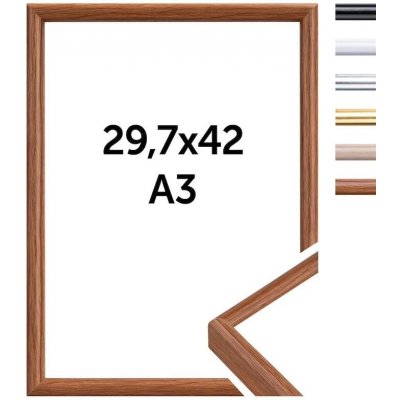 Doerr WOOD FRAME 29,7x42 cm, A3 fotorám (pasparta na 21x29,7 cm, A4) – Hledejceny.cz