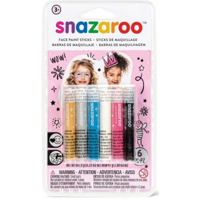 Snazaroo Tužky na obličej 6 barev pro dívky