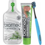 BIOMED Gum Health péče o citlivé dásně Ústní voda 500 ml + Zubní pasta 100 g + Zubní kartáček – Sleviste.cz