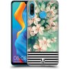 Pouzdro a kryt na mobilní telefon Huawei Pouzdro Head Case Huawei P30 Lite MIX FLORAL STRIPES