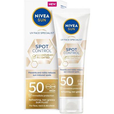 Nivea Sun Dark Spot Control Luminous 630 Sun Fluid pleťový krém na opalování SPF50+ 40 ml – Hledejceny.cz