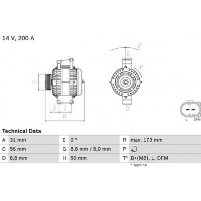 generátor BOSCH 0 986 045 420