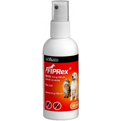 Fiprex Sprej proti blechám a klíšťatům pro psy a kočky 100 ml – Zbozi.Blesk.cz