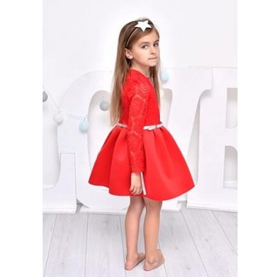 Luxury Red dress luxusní dívčí šaty červené – Zboží Mobilmania