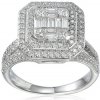 Prsteny iZlato Forever Briliantový prsten z bílého zlata IZBR1036A