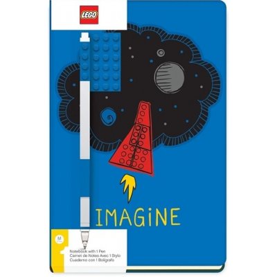 LEGO Stationery Zápisník A5 s modrým perem Imagine