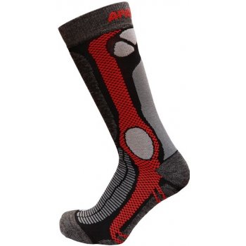 SherpaX/ApasoX Marmolada ponožky hrubé červené