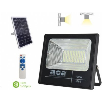 ACA Lighting LED solární reflektor SVIDE 25W/6000K/IP66/Li-Fe 3,2V/6Ah, šedý – Hledejceny.cz