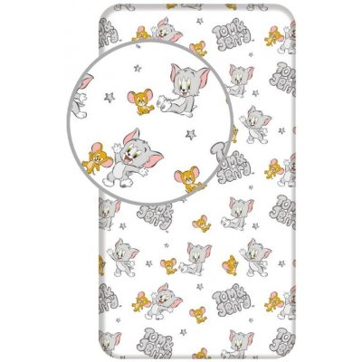 Jerry Fabrics Prostěradlo Tom a Jerry Bavlna 90x200 – Zboží Mobilmania